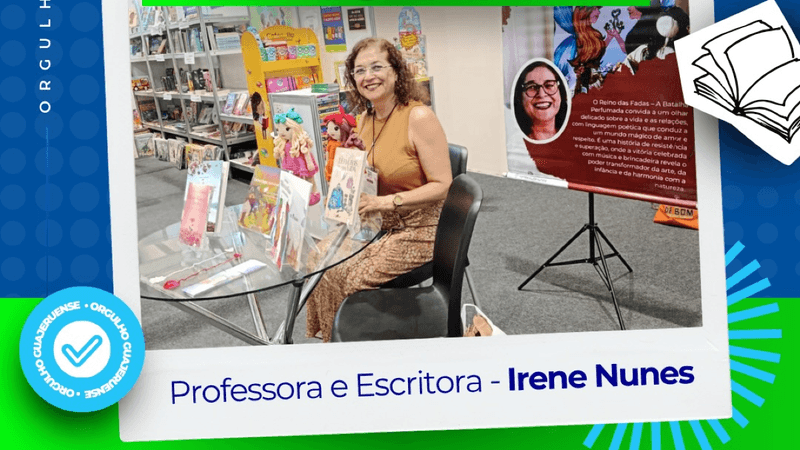 Professora e escritora de Guajeru se destaca na Bienal do Livro da Bahia 2026.